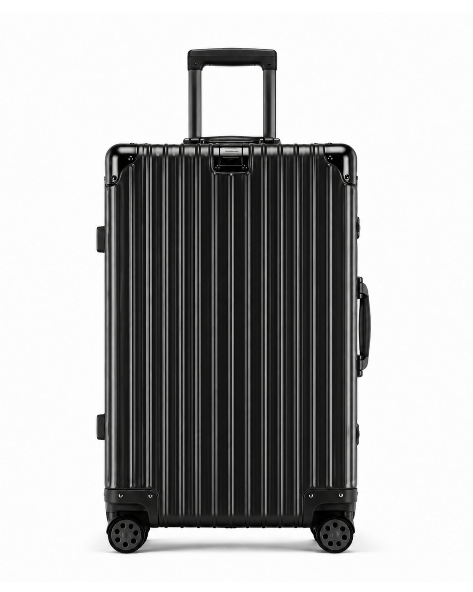 valise cabine aluminium noir 3