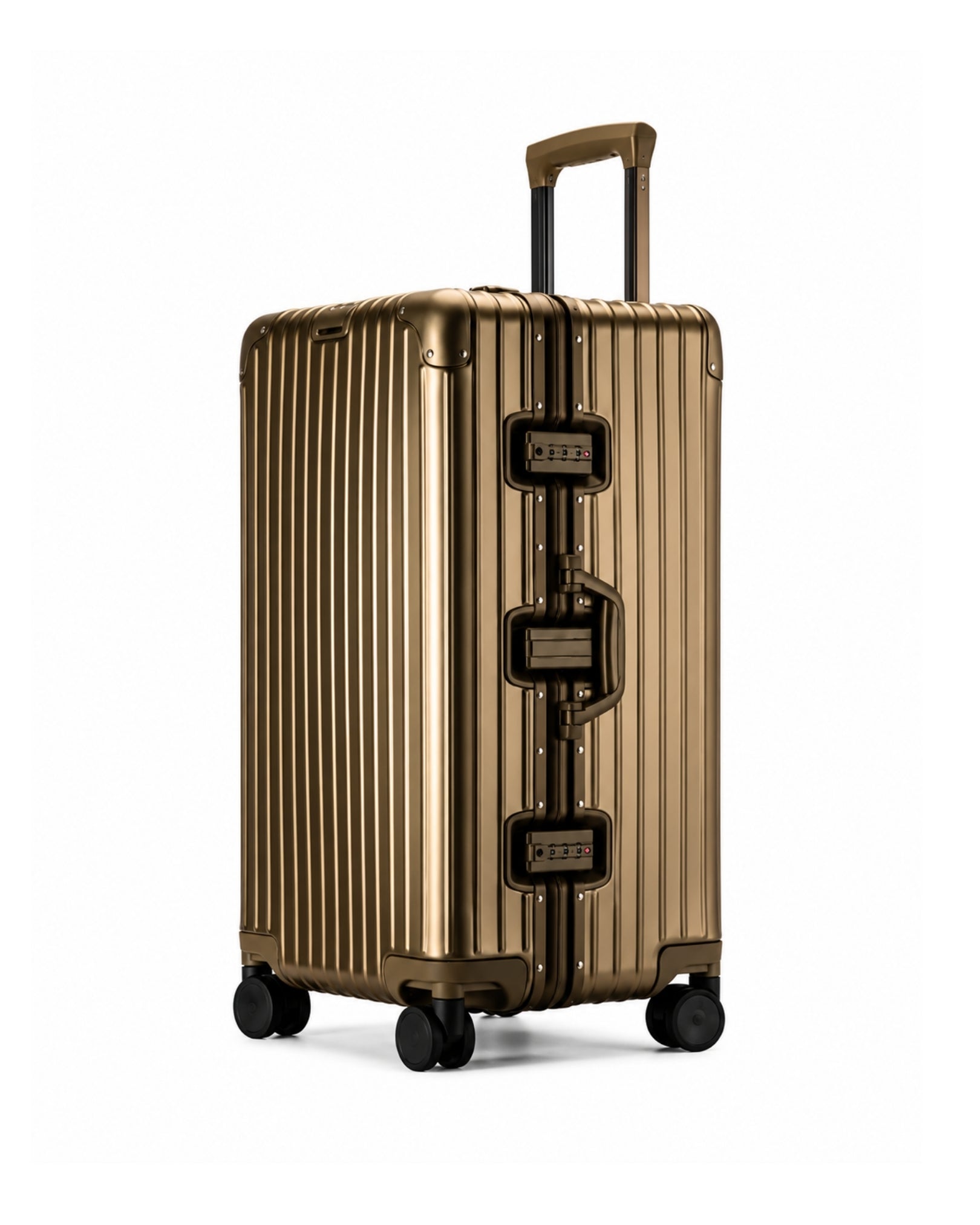 grande valise aluminium dore 1