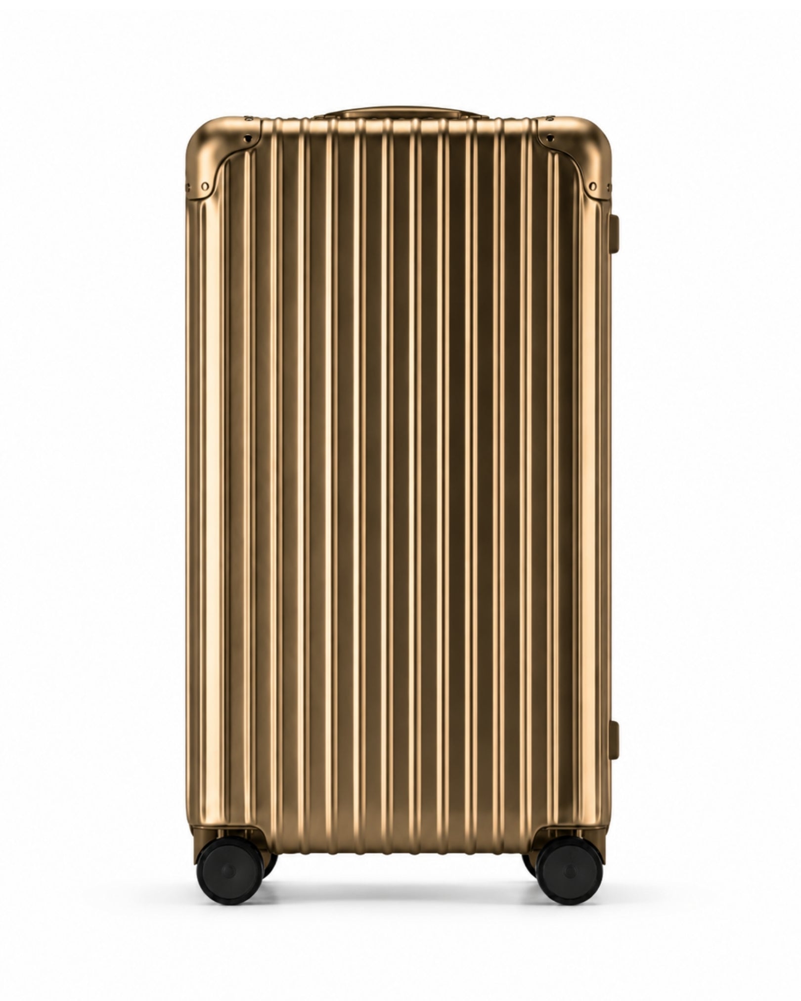 grande valise aluminium dore 2