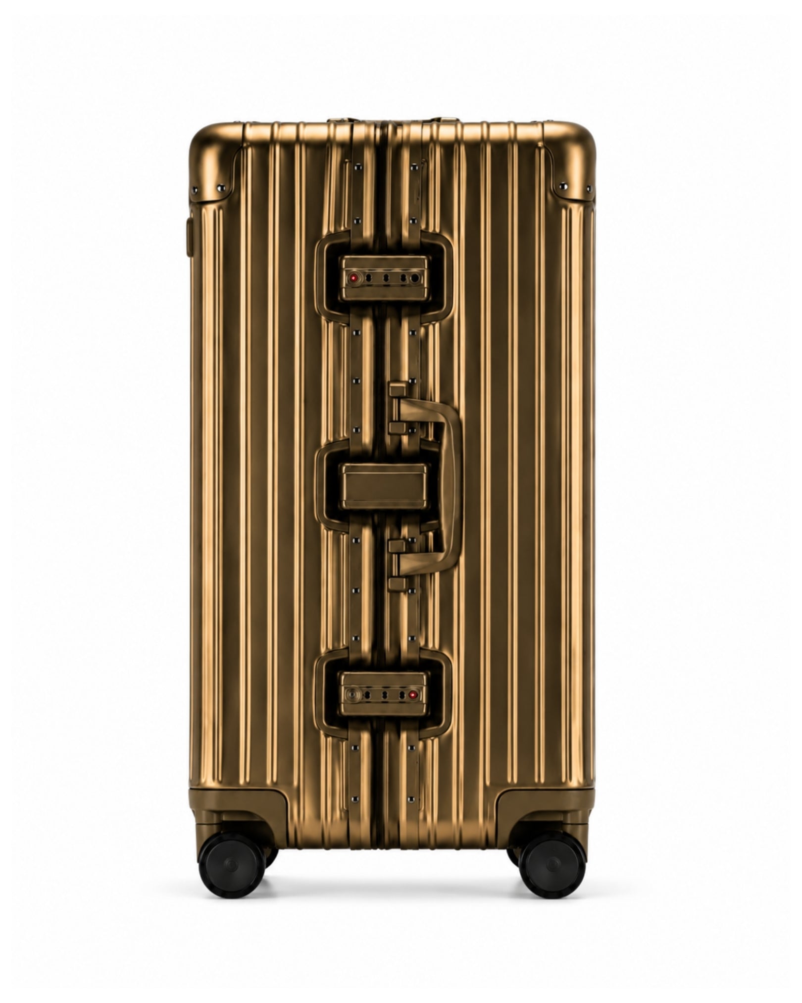 grande valise aluminium dore 3
