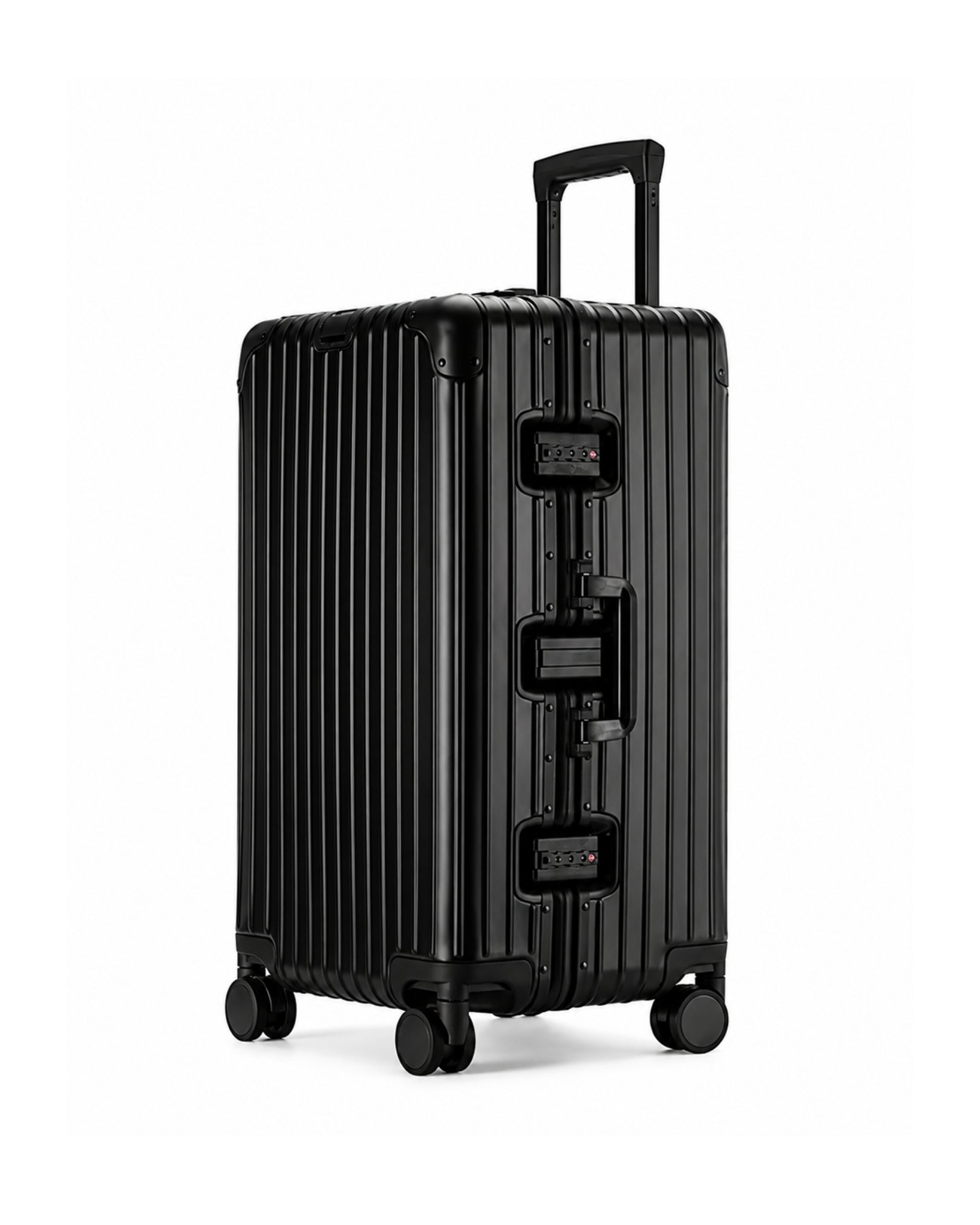 grande valise aluminium noir 1