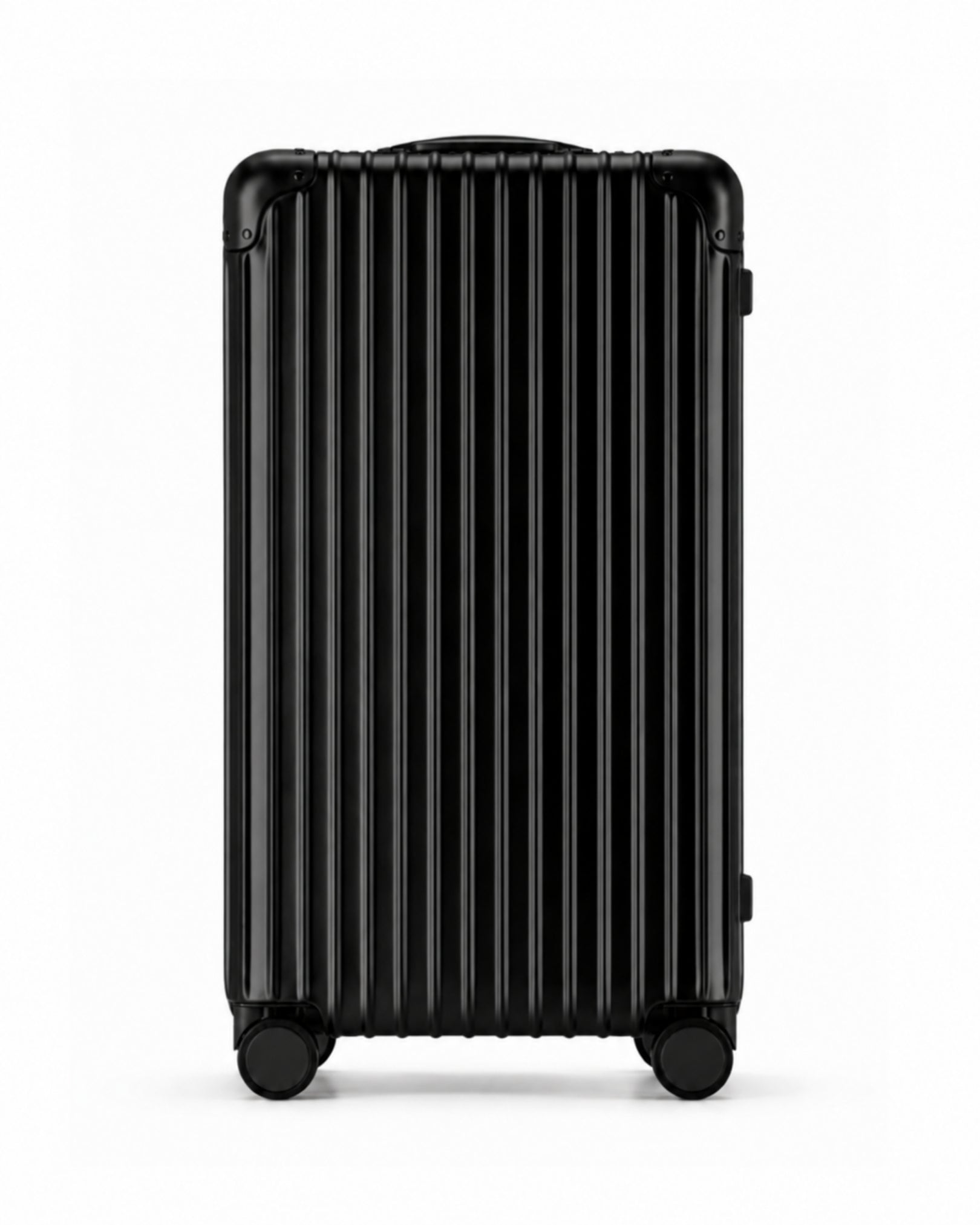 grande valise aluminium noir 2