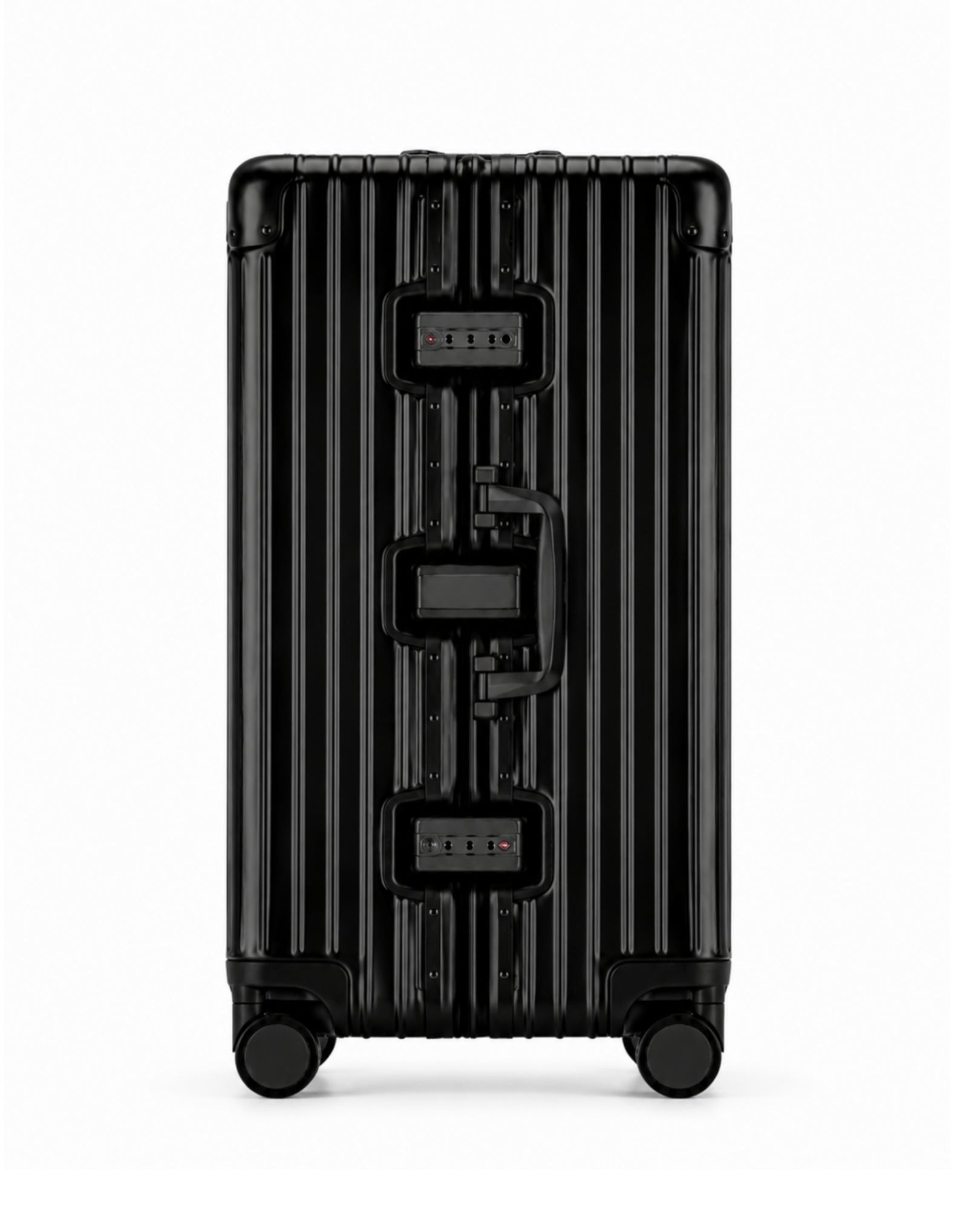grande valise aluminium noir 3