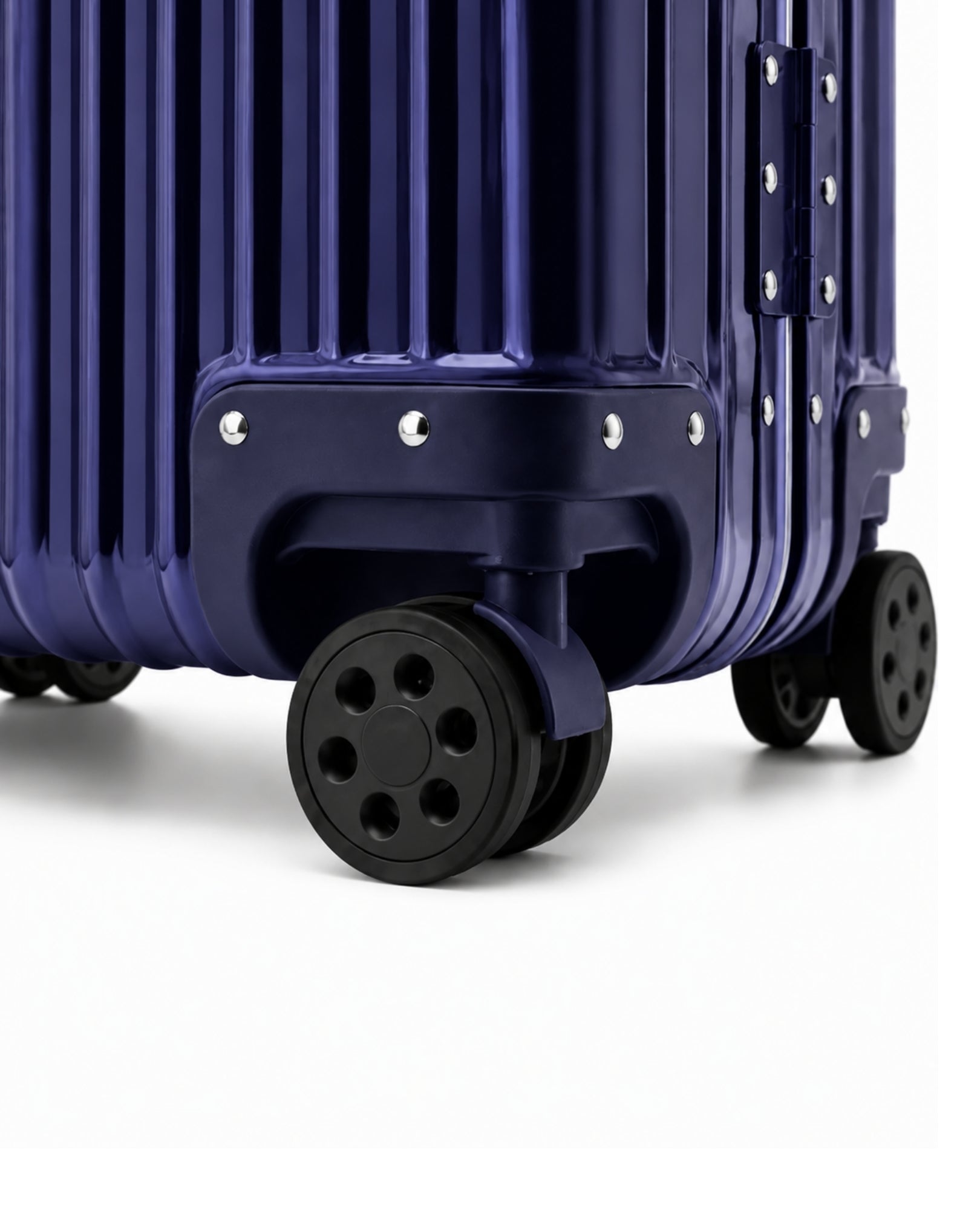 valise cabine aluminium bleu nuit 1