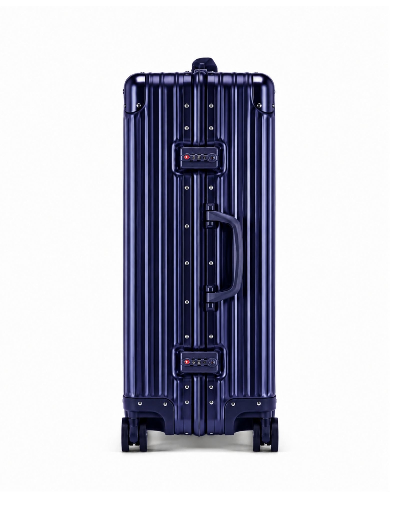 valise cabine aluminium bleu nuit 2