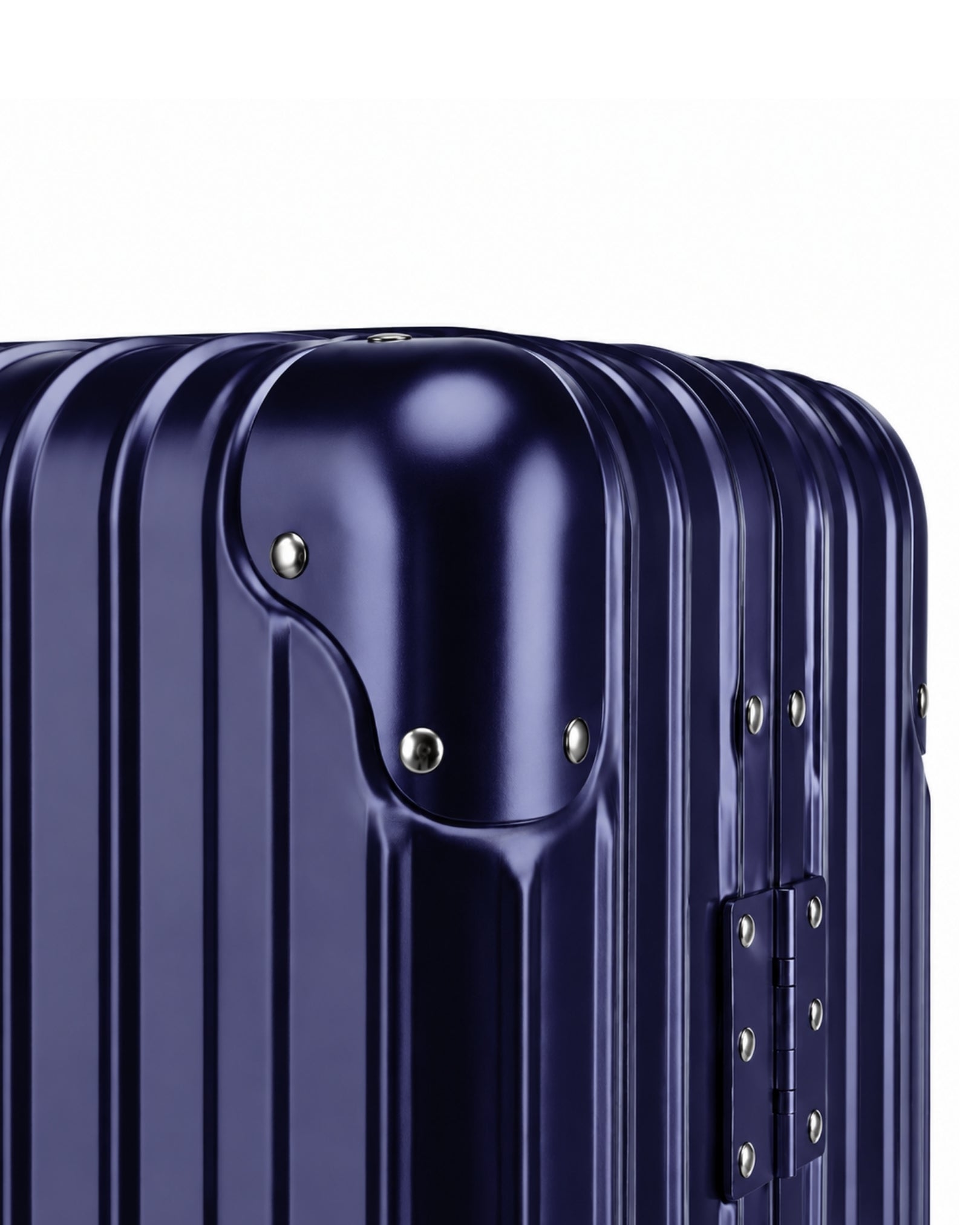 valise cabine aluminium bleu nuit 5