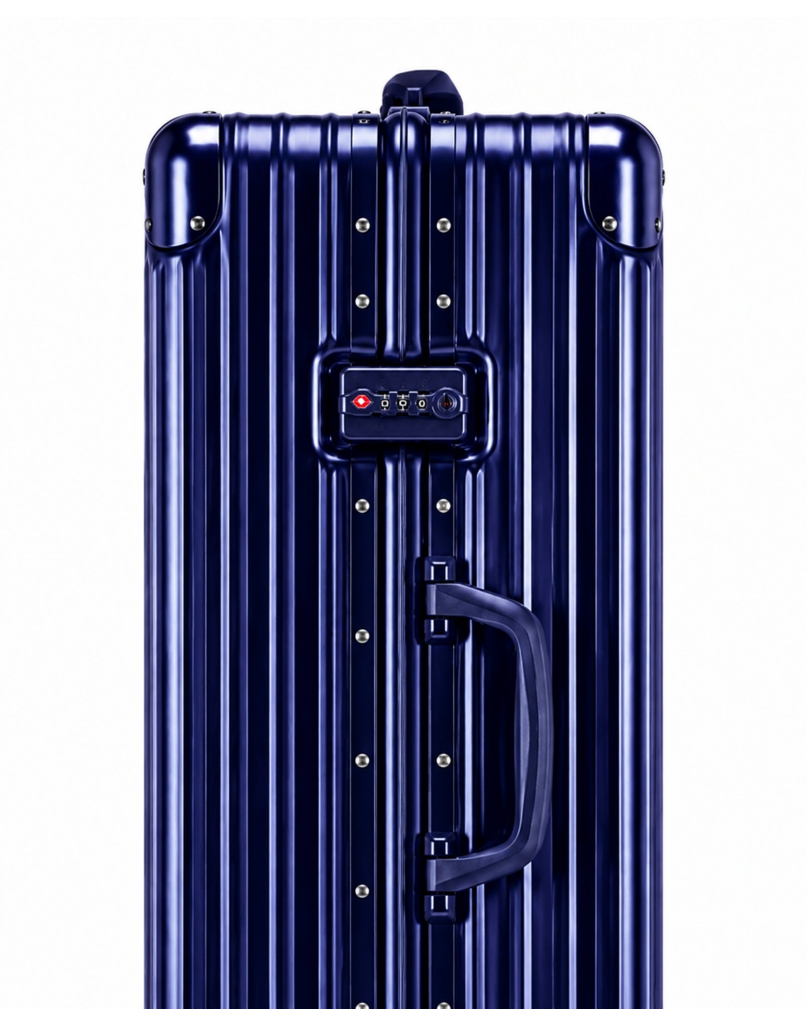 valise cabine aluminium bleu nuit 6