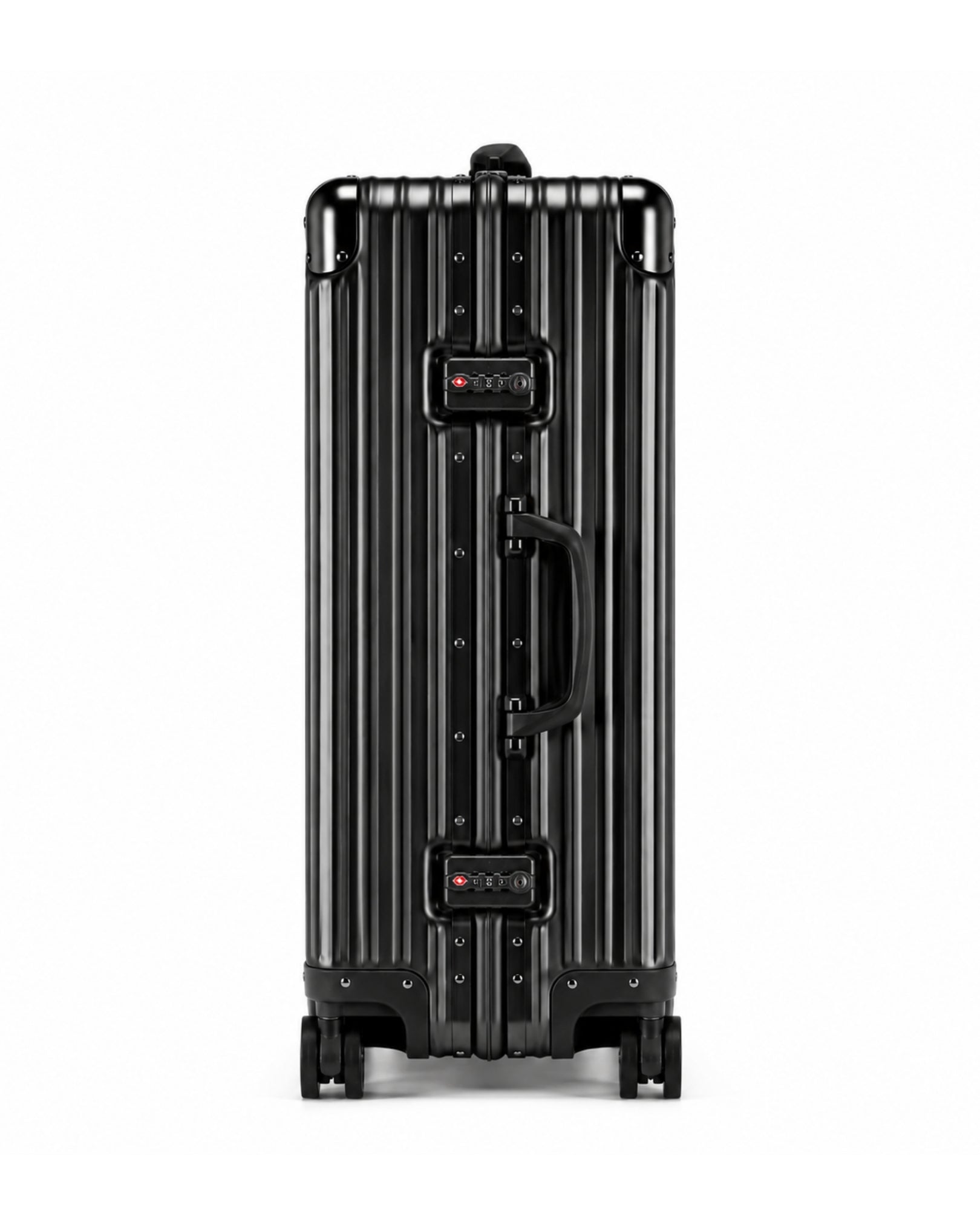 valise cabine aluminium noir 1