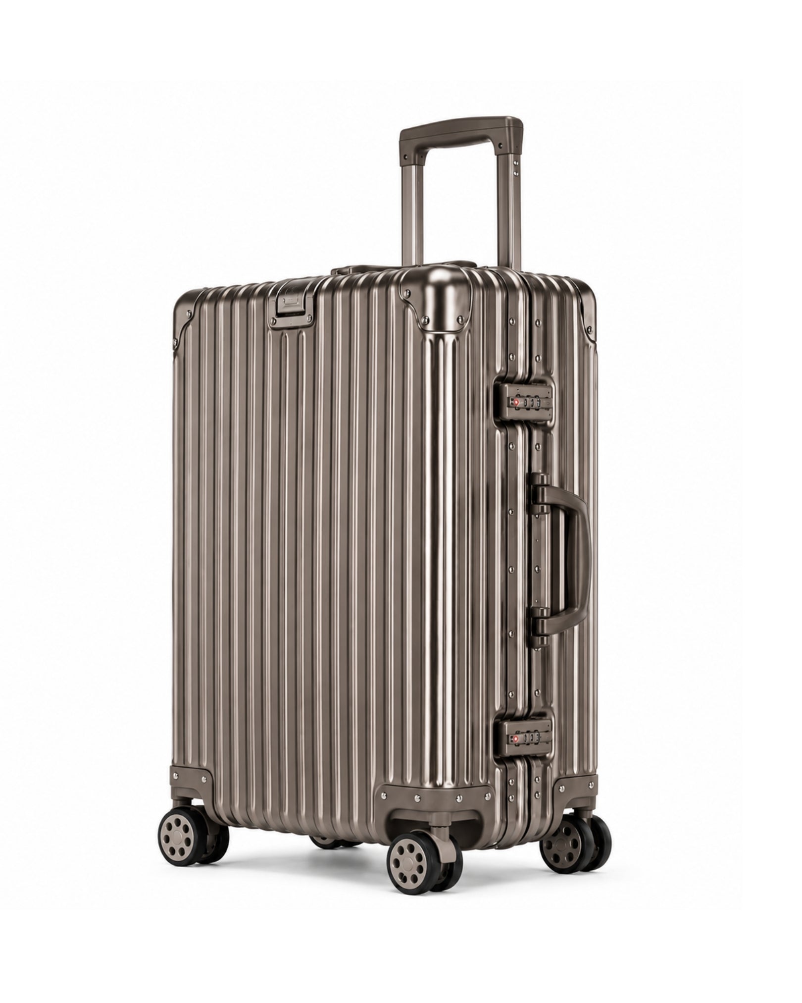 valise cabine aluminium titanium 1